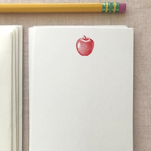 Letterpress Card Set with Apple image 1