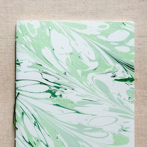 Hand Marbled Blank Notebook