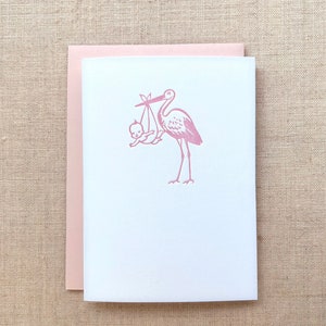 Stork Letterpress Card Set