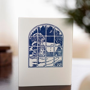 Snowy Night Letterpress Card Set