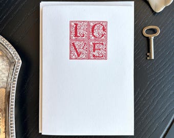 Love Letterpress Card set