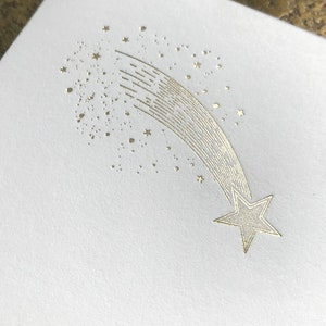 Gold Foil Letterpress Starburst