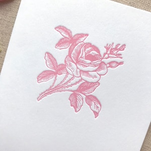 Rosa Rugosa Letterpress Card Set