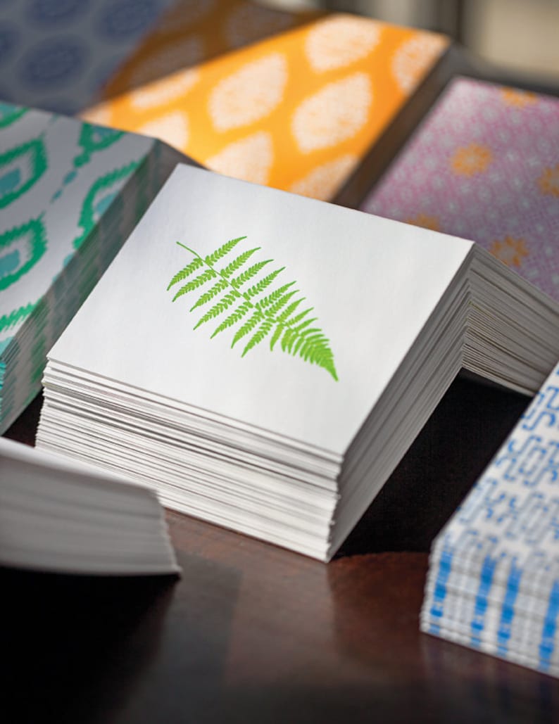 Fern Letterpress Card Set image 1