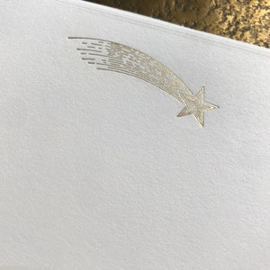 Gold Foil Starburst Flat Cards