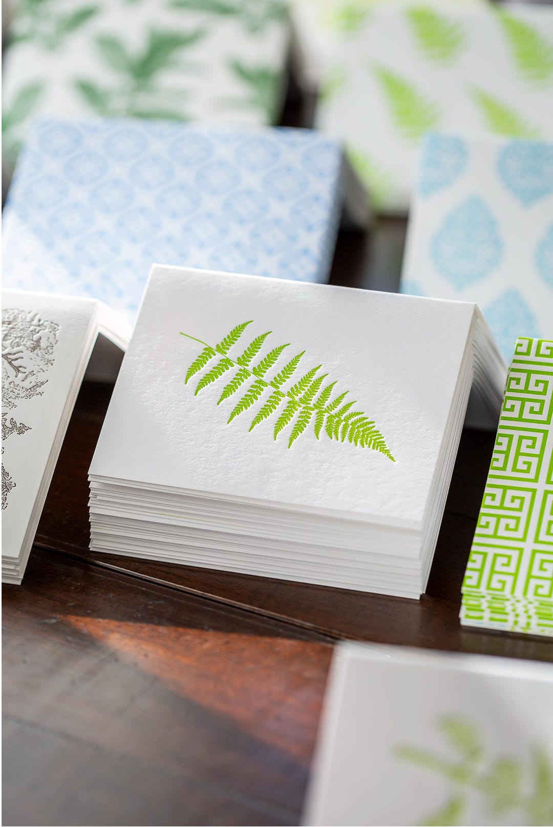 Fern Letterpress Card Set - Etsy