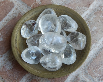 Piedra caída de cuarzo transparente