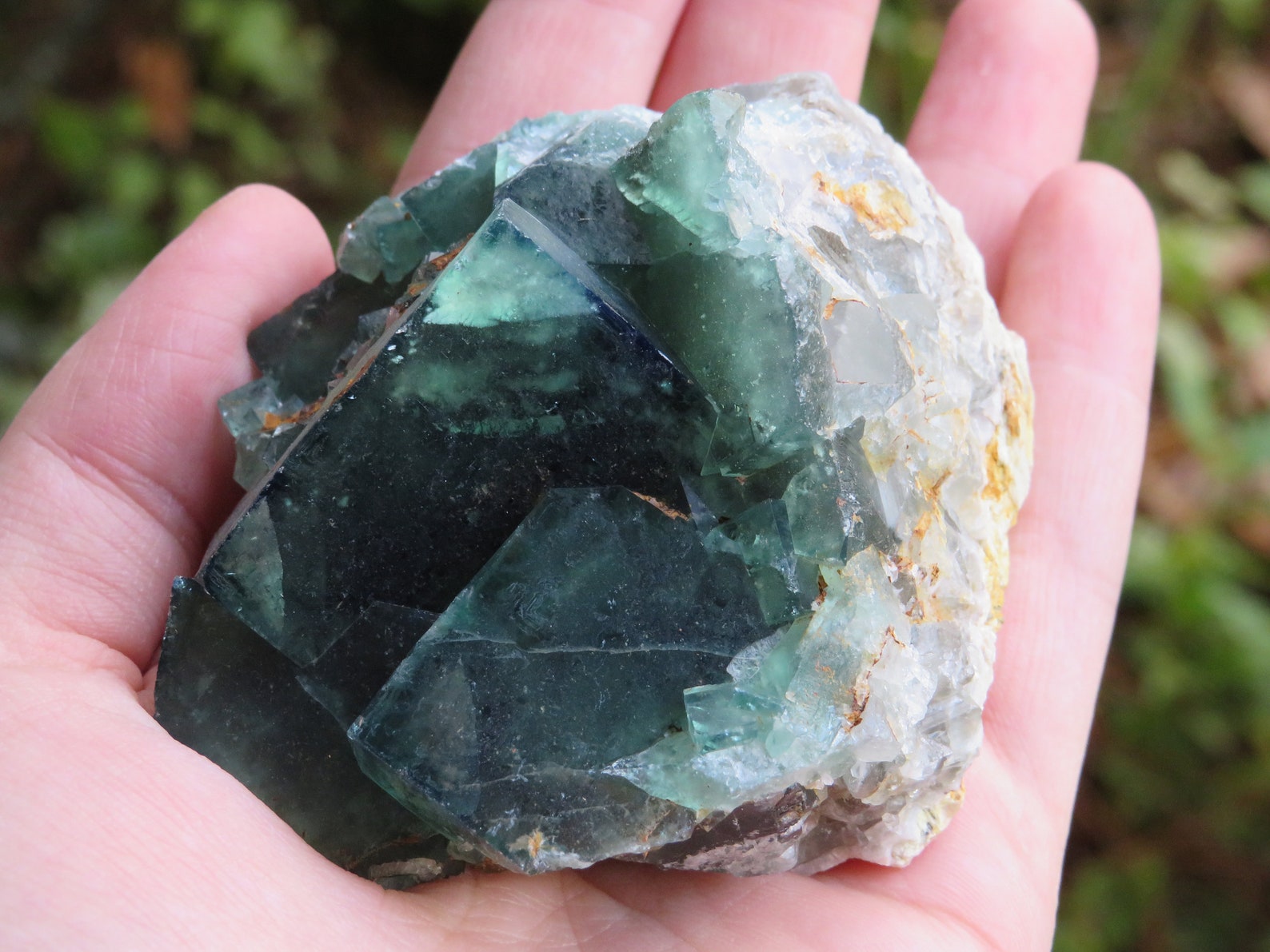 Madagascar Magical Ocean Depth Green and Blue Fluorite Cluster Etsy