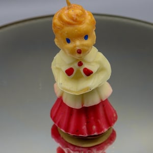 Vintage Gurley Choir Boy Candle - halverwege de eeuw - origineel Gurley-label