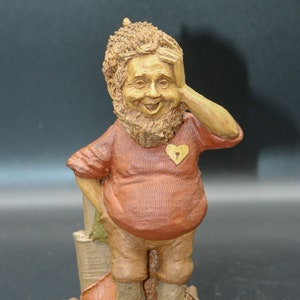 Vintage Tom Clark Gnom - "Locke" - Edition 48 - Datiert 1985 - Pecan Resin Figurine