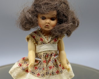 Vintage anni '50 Elite Creations "Vicki" Doll - Ginny Style Doll - ML - Sleep Eye - SLW - Plastica dura - Scarpe con stampo - Capelli castani