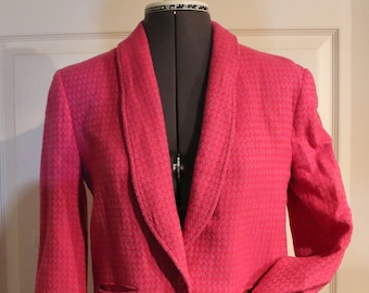 1960s Pendleton Petite Jacket  - Blazer - Vintage - Pink - Size Unknown - 100% Virgin Wool