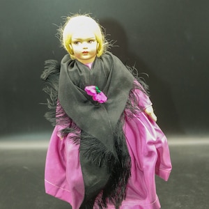 Vintage Consuelo Cloth Doll: Handmade Italian Lady, 1950s