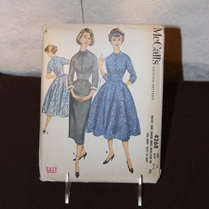 1950s McCall&#39;s Dress Pattern - 4268 - Size 11  - Bust 31 1/2 - Uncut Complete - Original Envelop