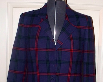 1980s PENDLETON Jacket - Size 7-8 - 100% Wool - Fully Lined - Blazer - Suit Jacket