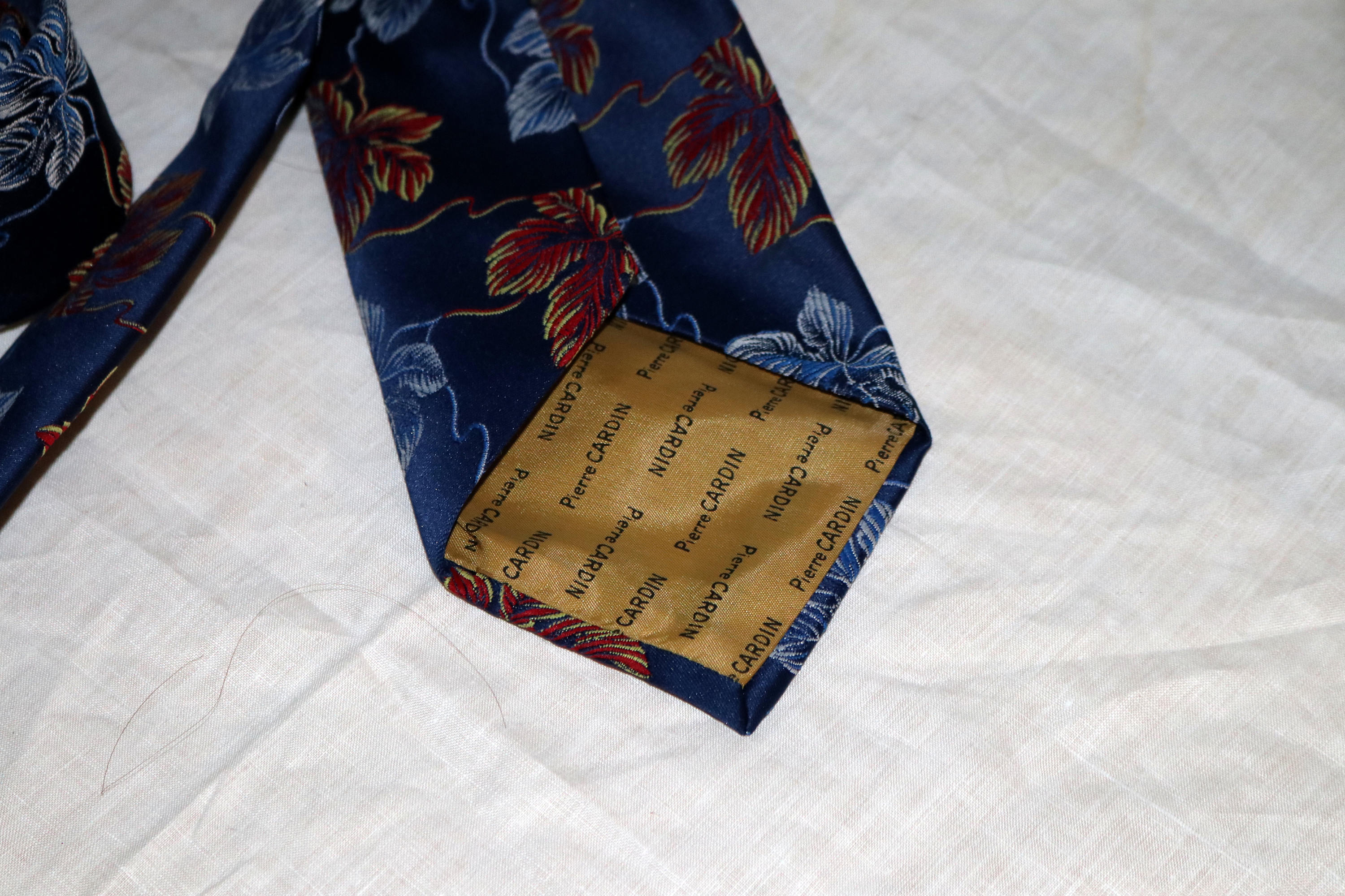 Cravate Homme Vintage Pierre Cardin Paris New York - Rayures Marron Multicolores - Neuve Sans étiquette