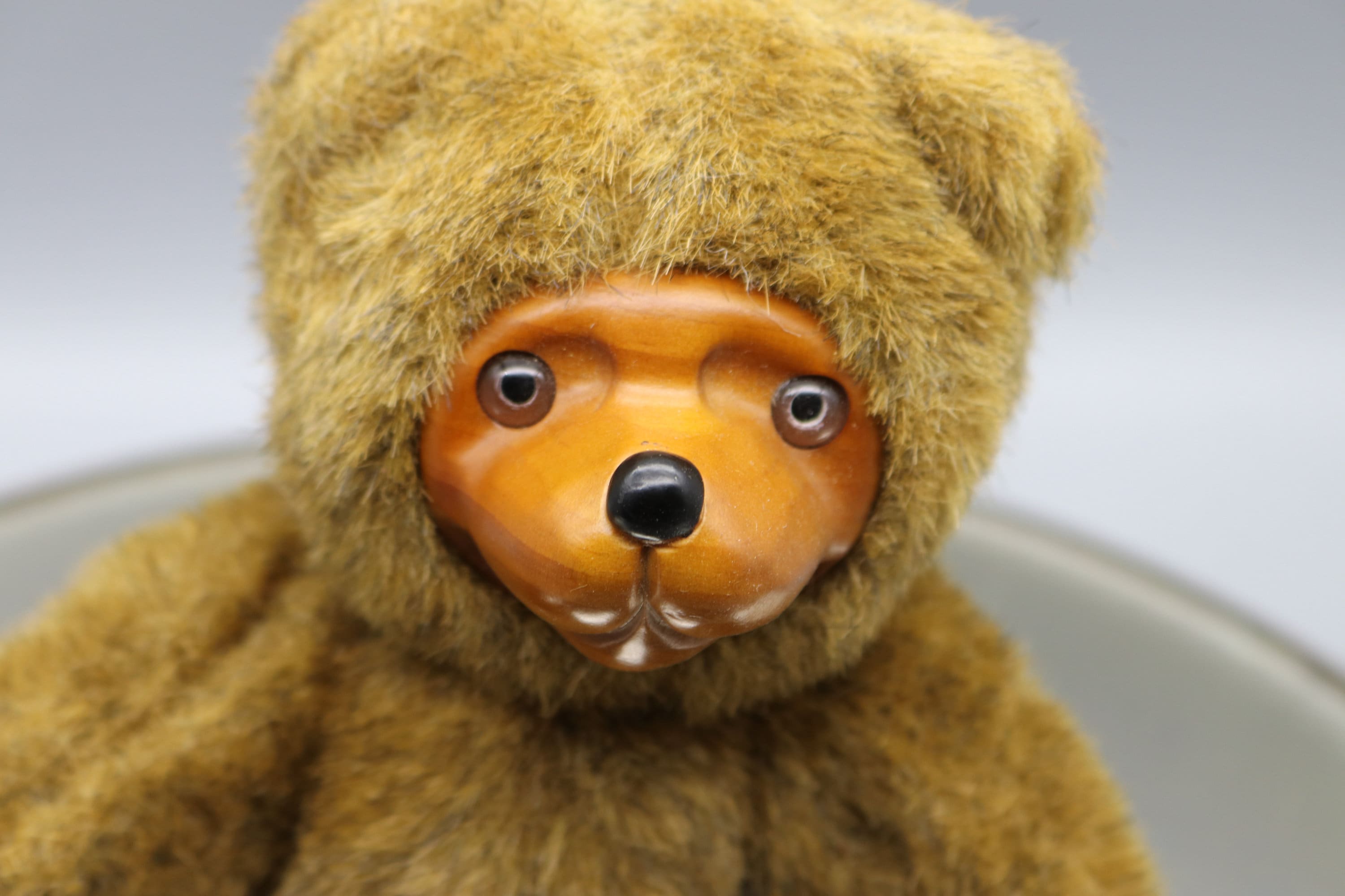 Vintage Raikes Wood Faced Bear - Original Hangtag but No Interior