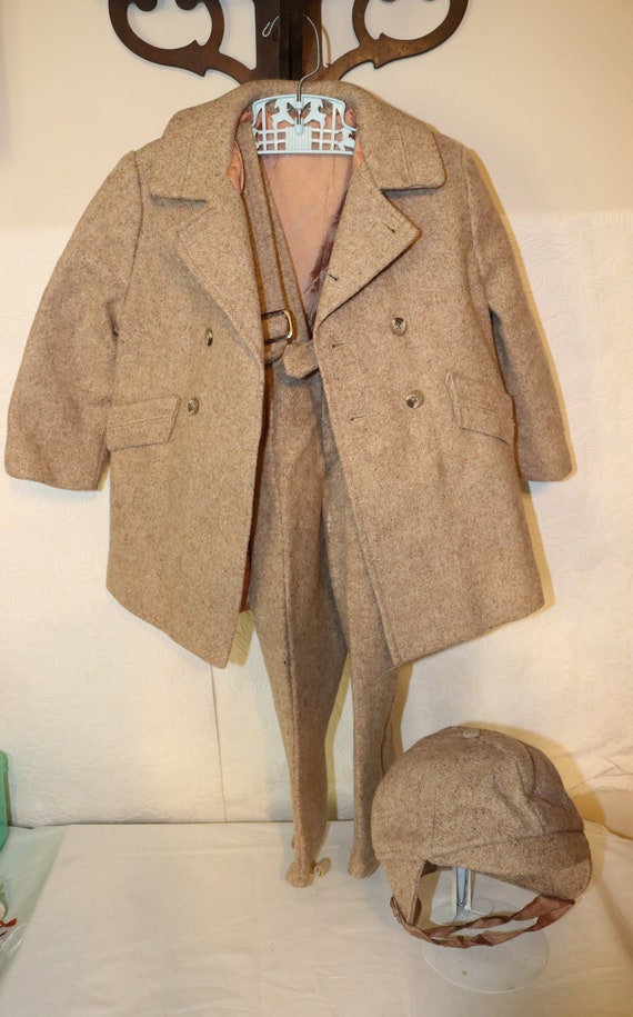 1940s Boys Outfit Winter Clothing - Childrens Vint