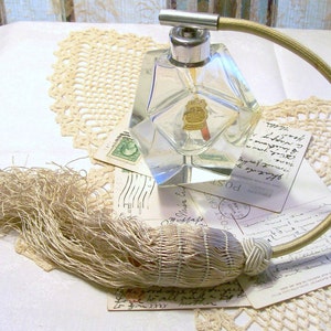 Vintage Imperlux Perfume - Atomizer Bottle - Handcut Lead Crystal - Made in GDR (East Germany)