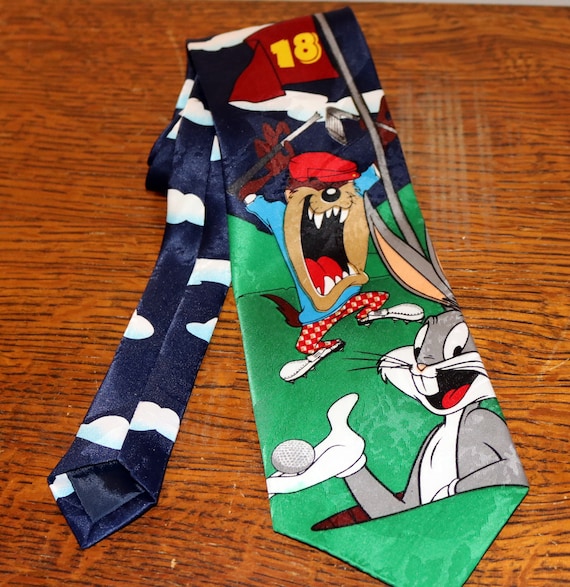 Looney Tunes ネクタイ 赤 Warner Bros. Looney Tunes Mania 1993 Bugs