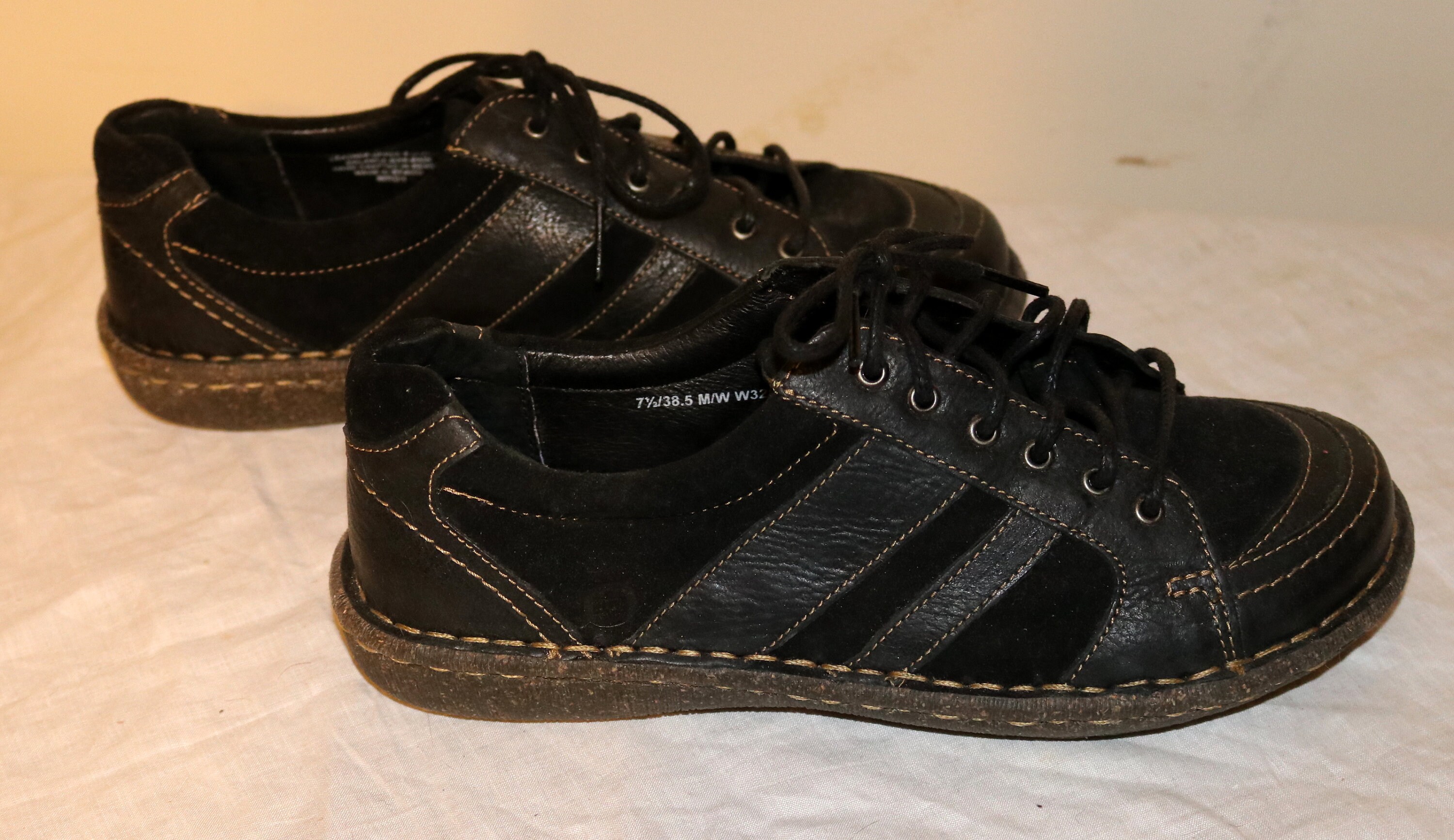 Born Black Leather Oxfords 12/46 M/W Oxford Børn Comfort Shoes for Women for sale - eBay main image 4