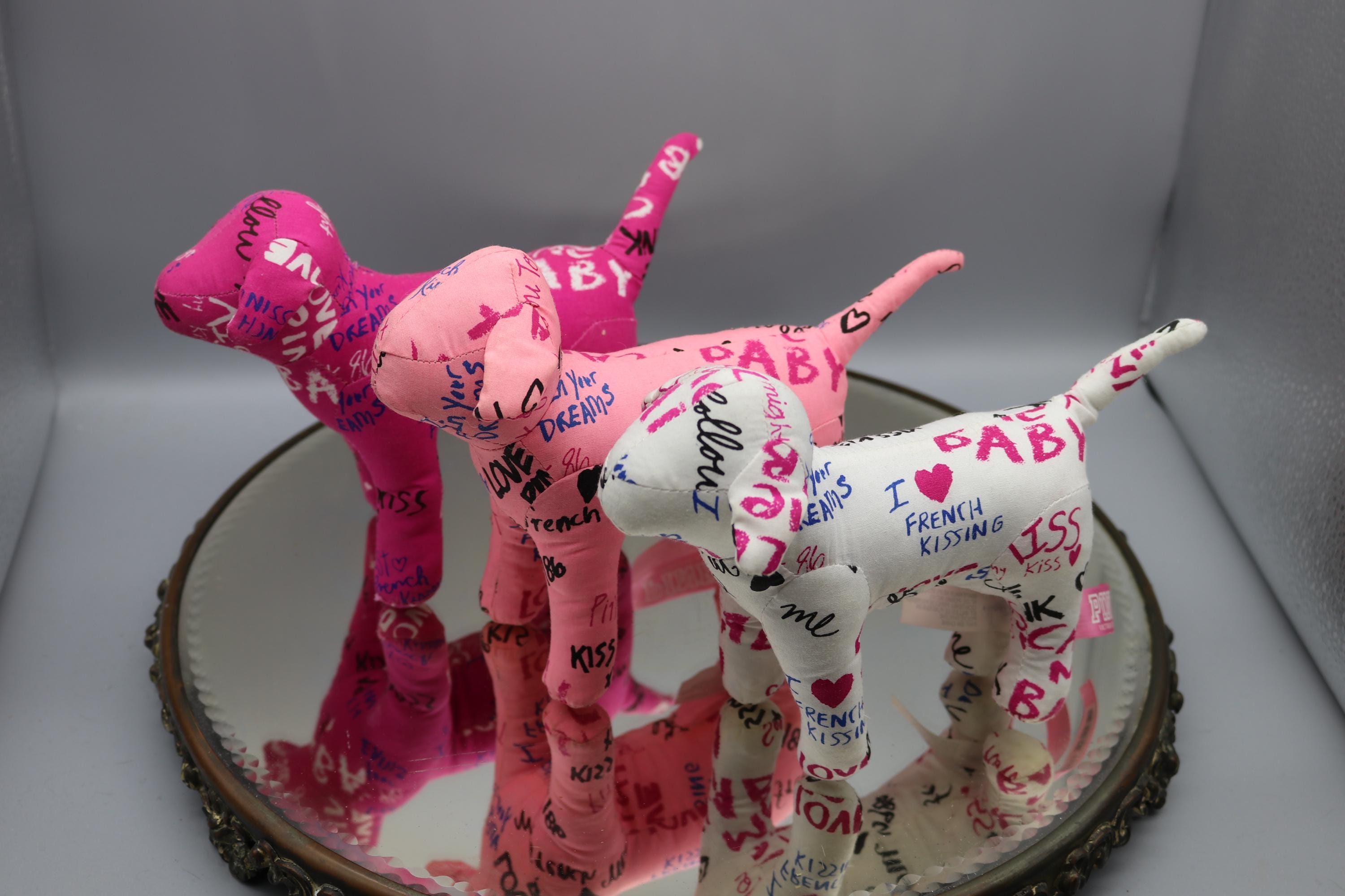Victoria's secret pink plush dogs - Etsy 日本