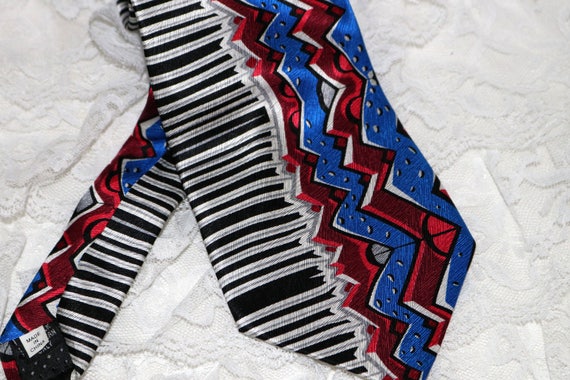 Vintage Electric Neckwear Tie - Power Ties - Pian… - image 2