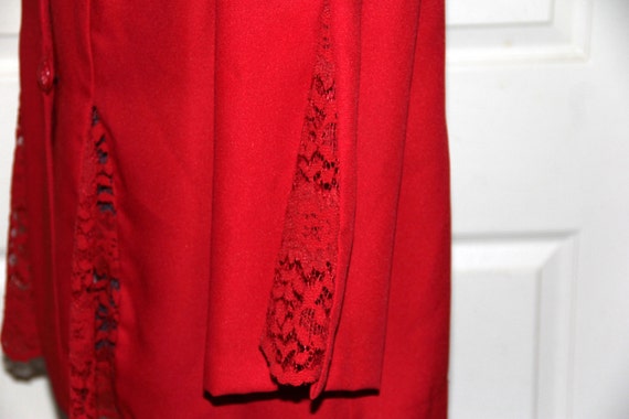 Vintage Evening Jacket  - Blazer - Red - Wedding … - image 3