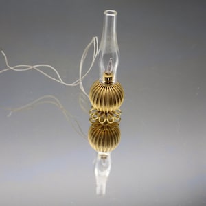 Vintage Miniatur Hurricane Dollhouse elektrische Tischlampe - Glühbirne inklusive - ungetestet