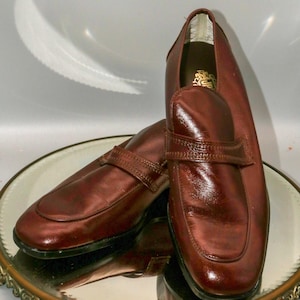 Vintage JB Brown Loafers - 1970s Men&#39;s Shoes Size 11D - NOS