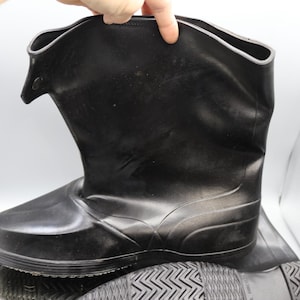 Vintage Men's Over Shoe Boots in Original Box - Rubber Footwear - Goulashes - New Never Worn - Original Box  - Size 12