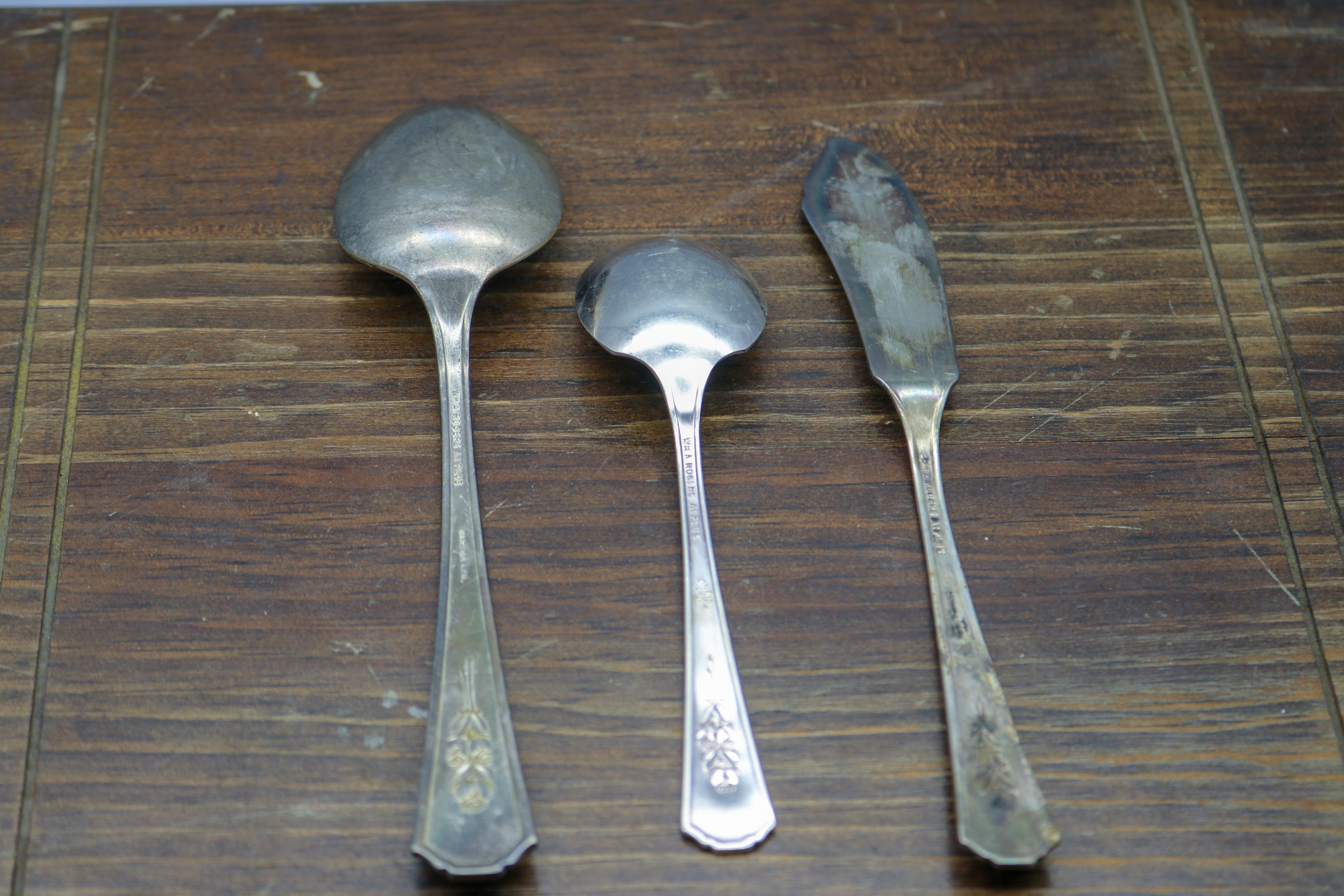 ヴィンテージ 1938 ロザリー シルバープレート フラットウェアセット