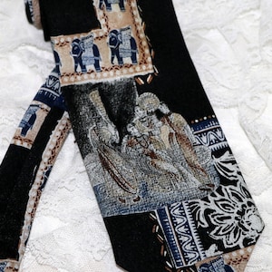 Vintage Parksder Men&#39;s Necktie  - Persian Scene - 100% Silk - Hand Made