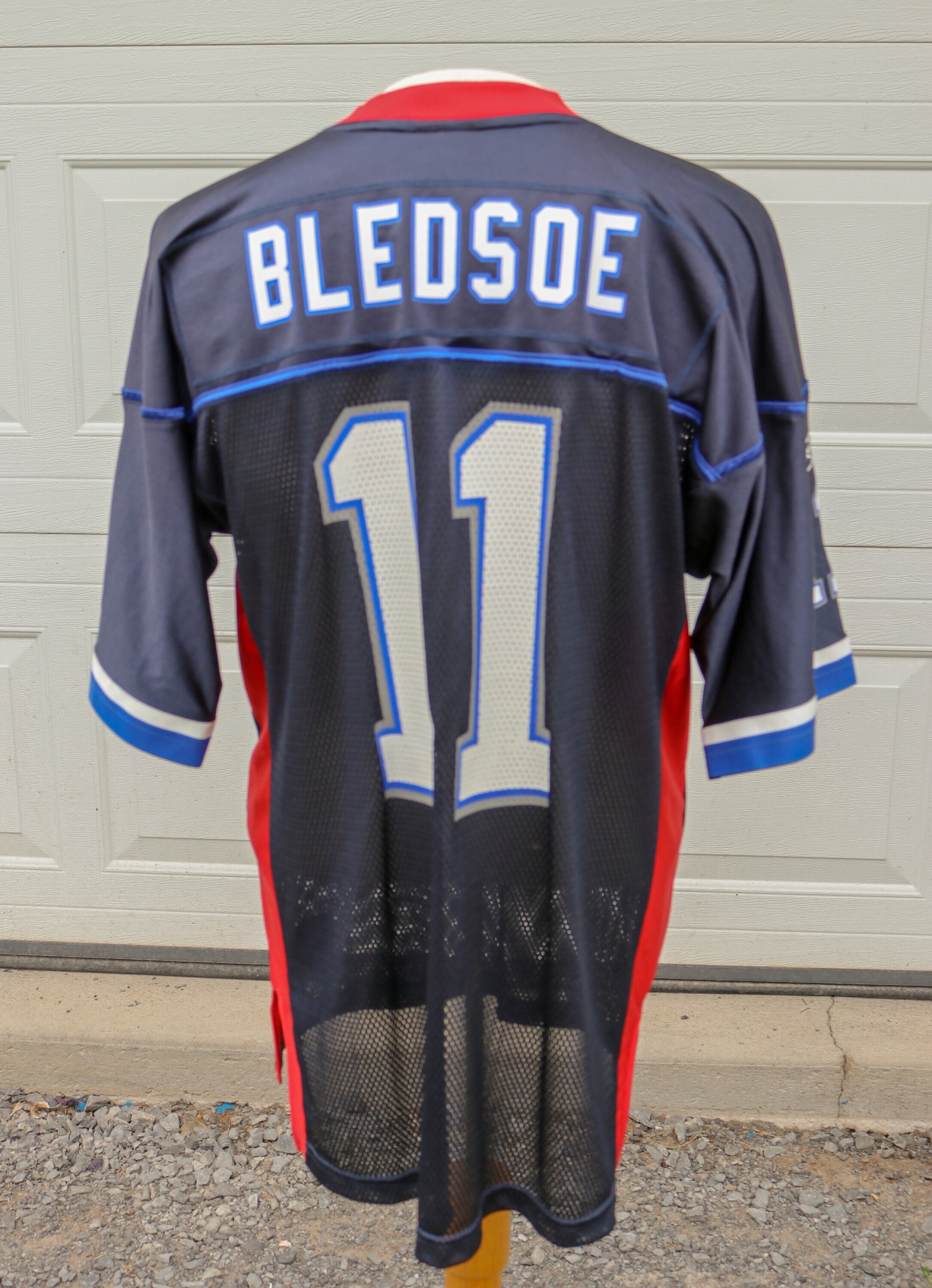 90s AUTHENTIC VINTAGE DREW BLEDSOE PATRIOTS JERSEY STARTER 48 XL PRO LINE