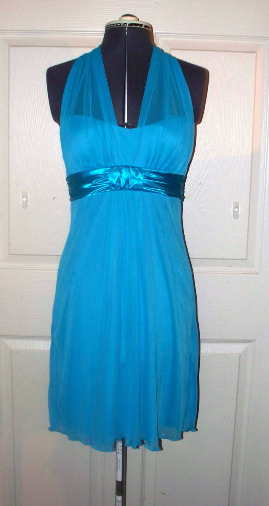 1990s Miss Bisou Cocktail Dress New Never Worn Turquoise Short Dress - Etsy