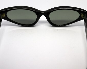 Occhiali da sole Polaroid vintage anni '50: occhiali da sole neri