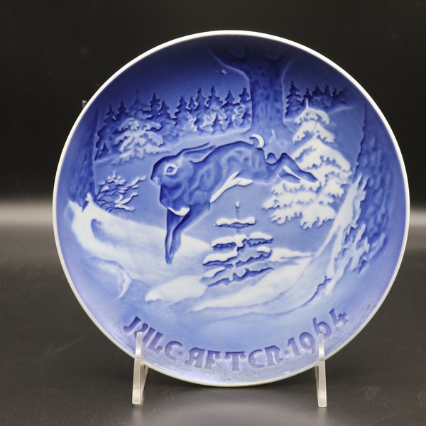 Vintage B&G Kjøbenhavn Denmark Porcelain Collector Annual Christmas Plate 1964