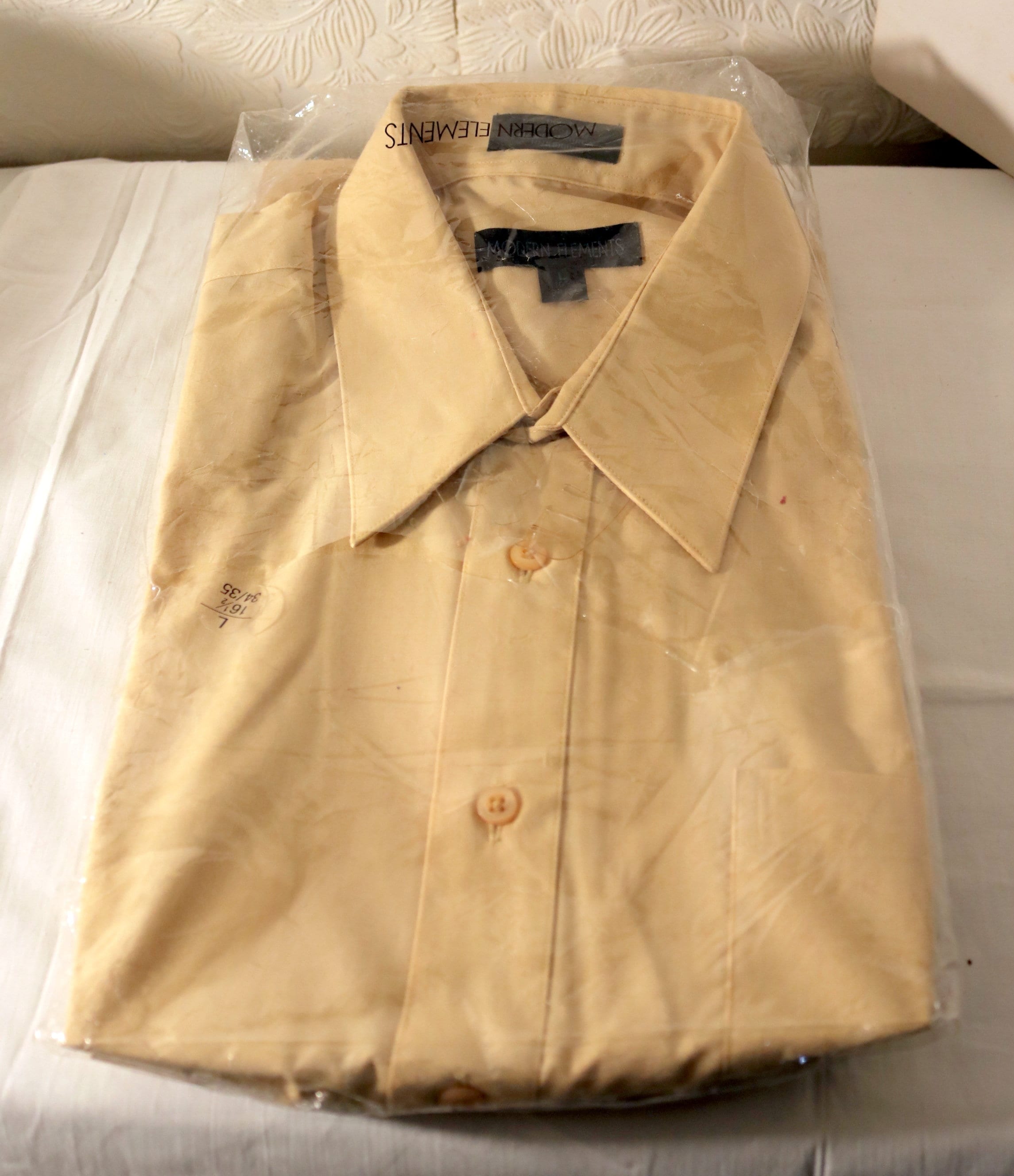 Mens Mustard Dress Shirt