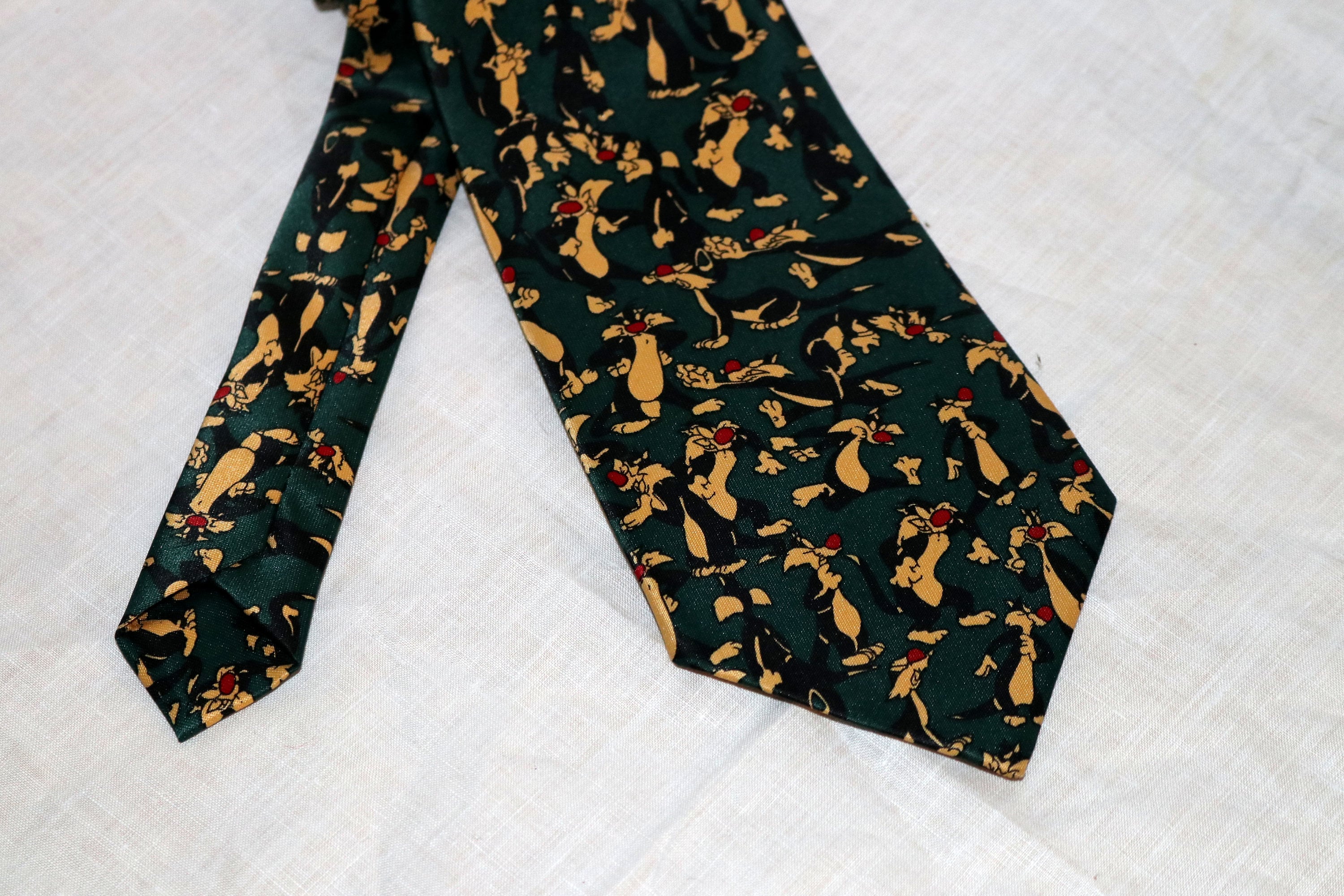 Vintage Rene Chagal Heren Stropdas - Sylvester - 100% Zijde - Myung Ju Silk - Handgemaakt