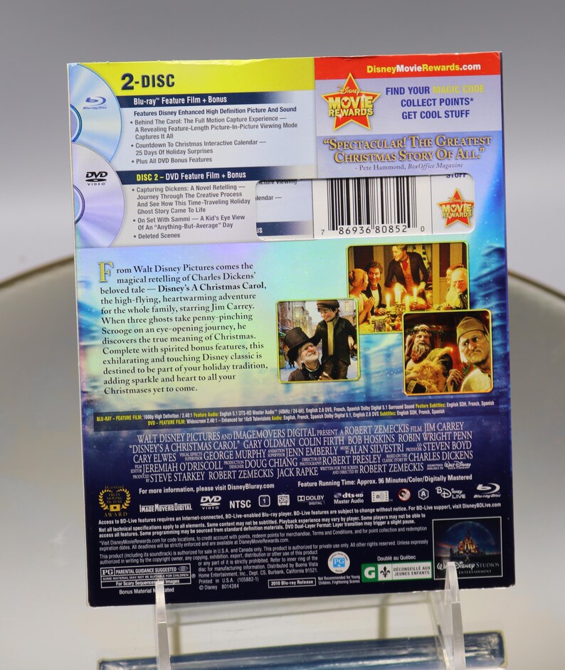 Dev D Title Image Jim Carrey A Christmas Carol Blu-ray & DVD Sealed - NOS - Disney ...