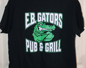Vintage E.B. Gators Bar & Grill - Adult XL - Gildan T-Shirt - Double Sided Graphics - Out of Business Bar