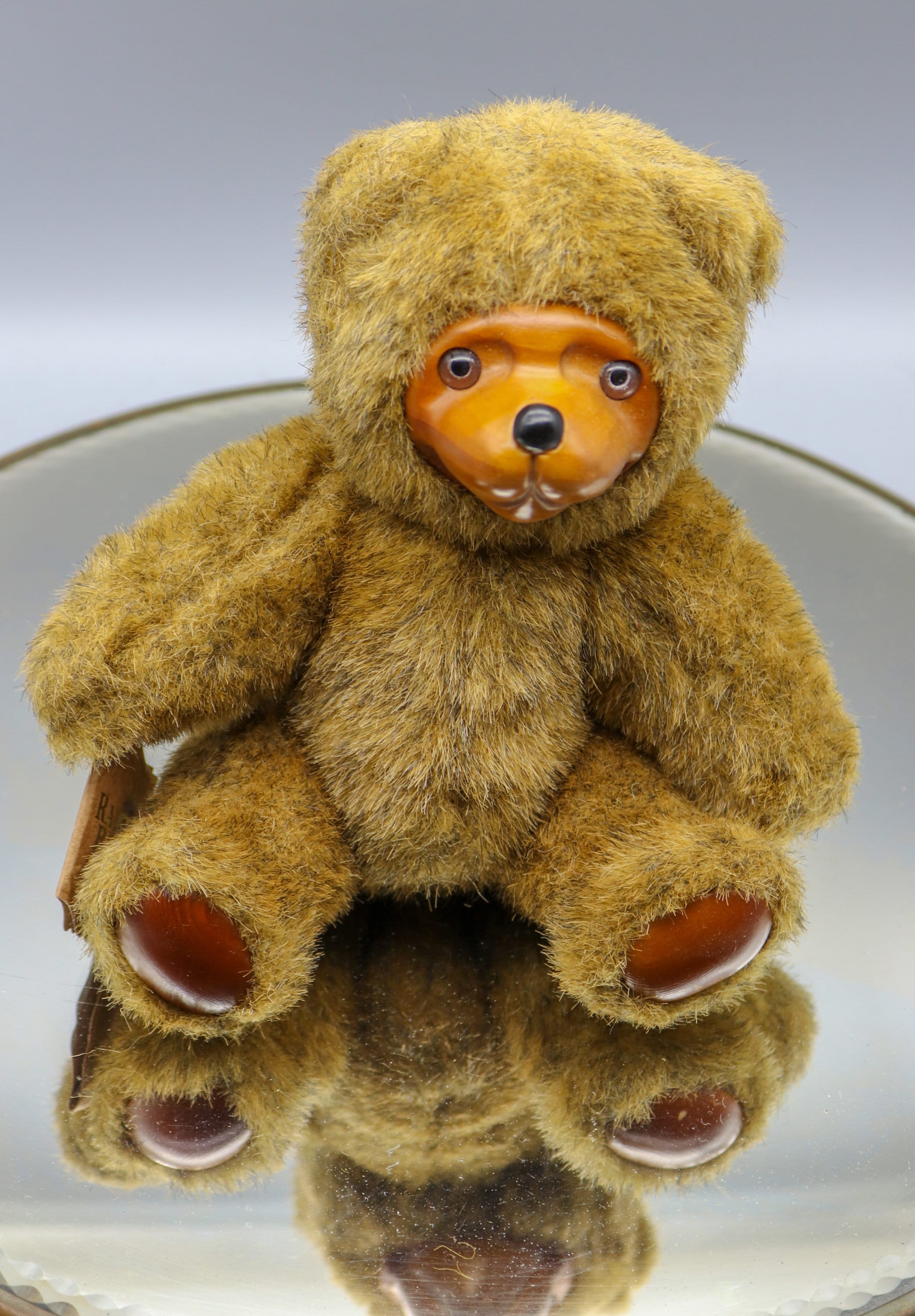 熊木彫りテディベアRobert raikes bears木製海外作家レイクスベア Vintage Robert Raikes Wood Face Collectible Teddy Bear | eBay