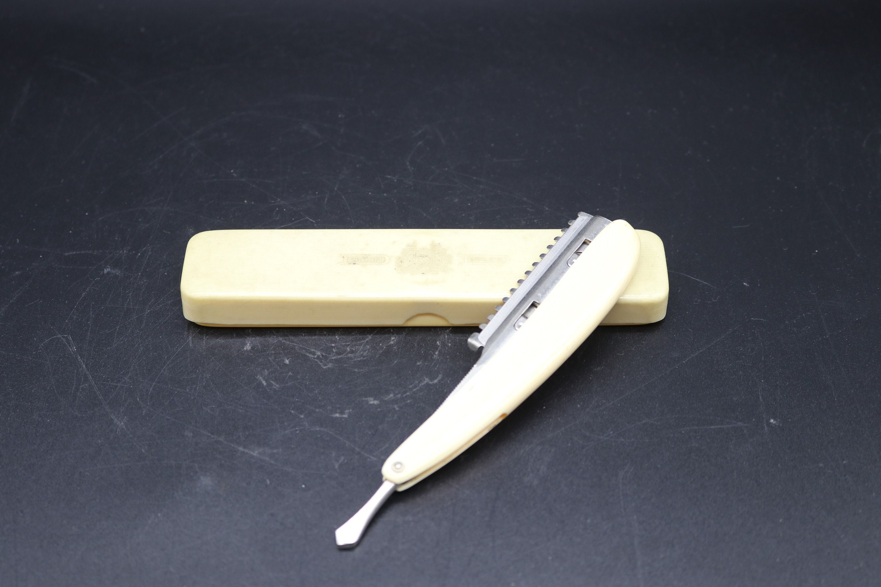 Vintage Durham Duplex Celluloid Beard Trimmer Straight Razor - Pre ...