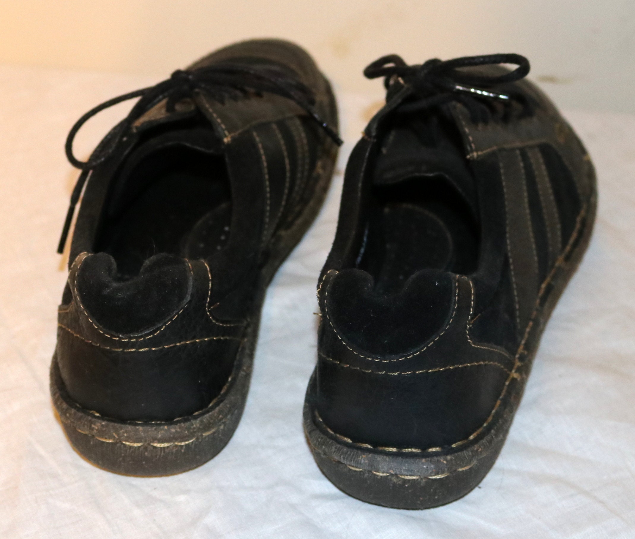 Born Black Leather Oxfords 12/46 M/W Oxford Børn Comfort Shoes for Women for sale - eBay main image 3