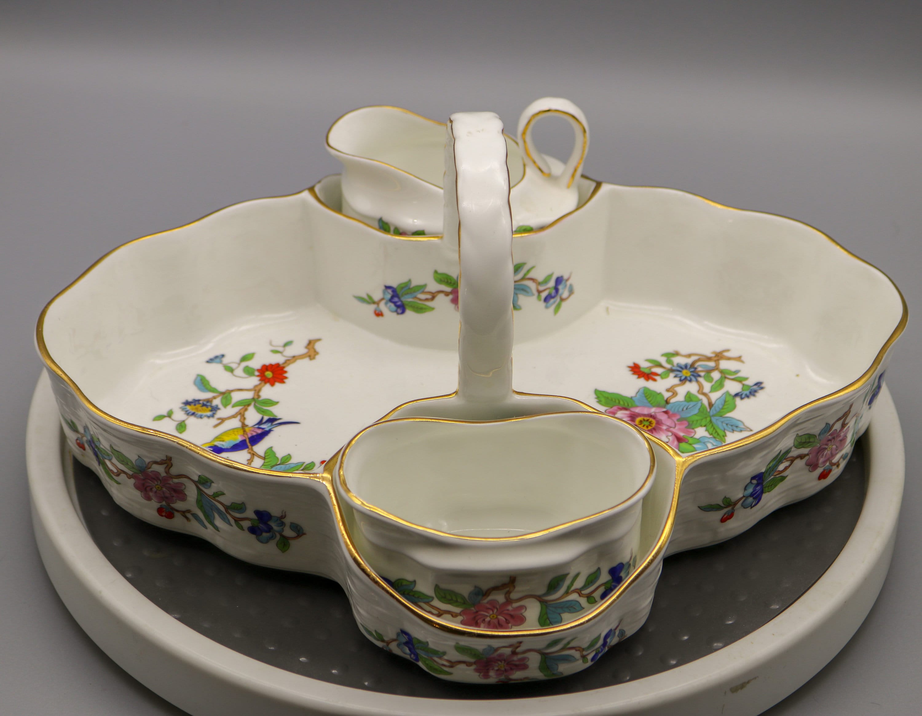 Aynsley China - ライヒェンバッハ  すみれ　バスケット Aynsley Baskets - Etsy