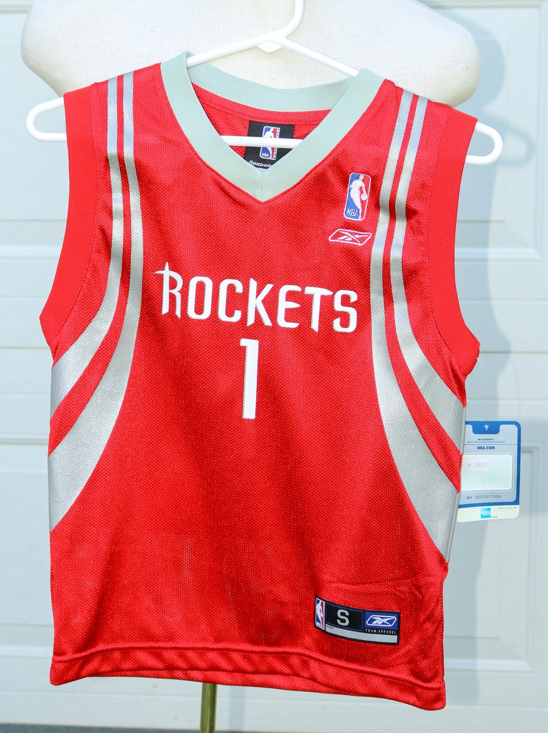 Tracy McGrady Houston Rockets Jersey Adidas White #3 Boys Youth Small