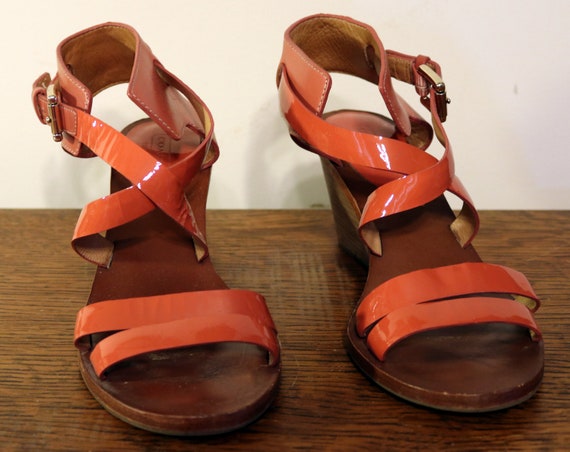 Coach ankle shop strap sandals