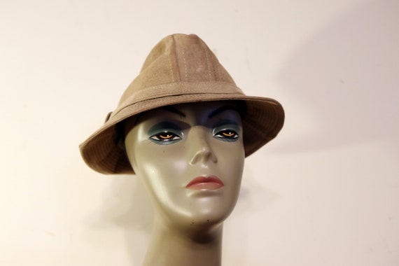 Vintage Men's Suede Fedora Hat  - Brown - Made in… - image 1