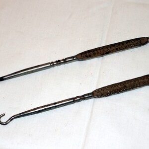 Vintage Werbung Boot Knopf Haken - Palmyra NY - GEO B. PARKER & F A Scholls