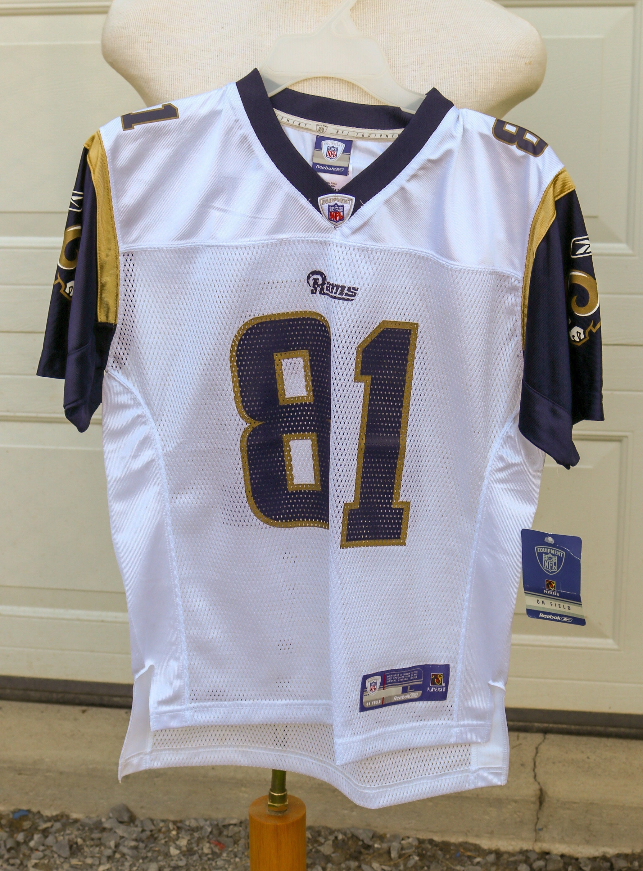 Los Angeles Rams torry Holt White 81 Jersey 